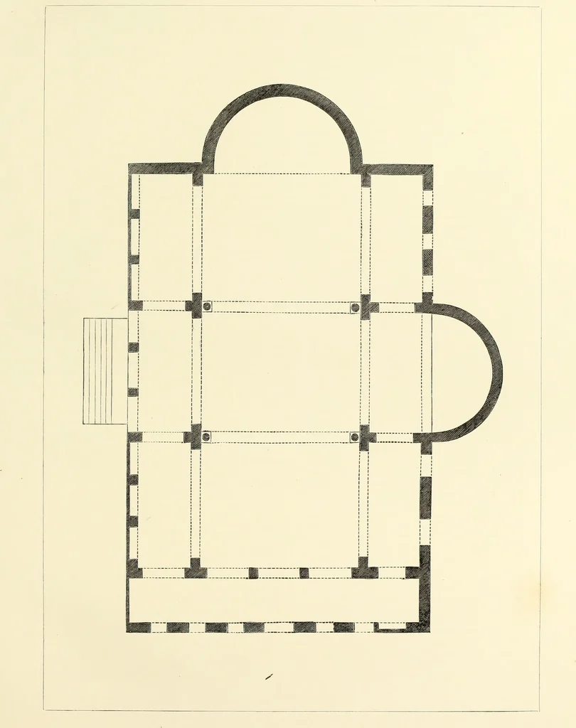 An illustration from An essay on the history of English church architecture prior to the separation of England from the Roman obedience, 1881, leaf 34