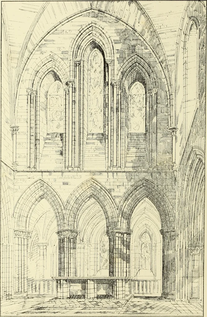 An illustration from An essay on the history of English church architecture prior to the separation of England from the Roman obedience, 1881, leaf 9