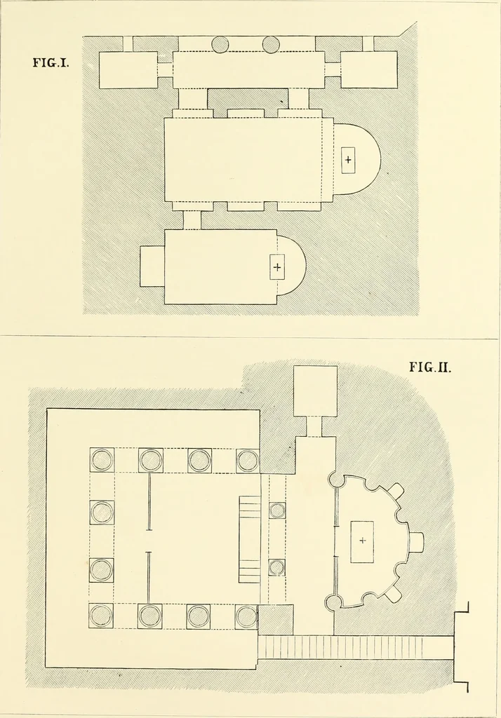 An illustration from An essay on the history of English church architecture prior to the separation of England from the Roman obedience, 1881, leaf 92