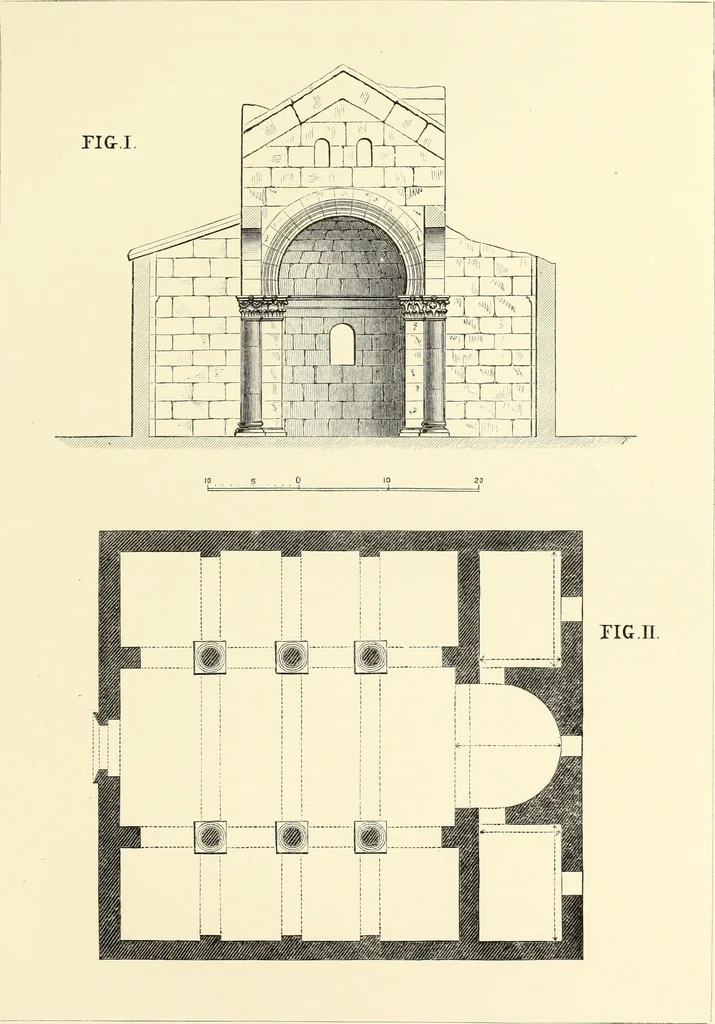 An illustration from An essay on the history of English church architecture prior to the separation of England from the Roman obedience, 1881, leaf 96