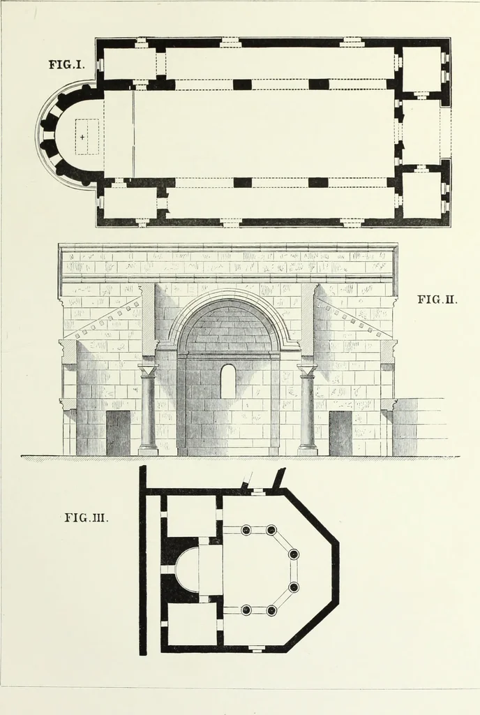 An illustration from An essay on the history of English church architecture prior to the separation of England from the Roman obedience, 1881, leaf 101