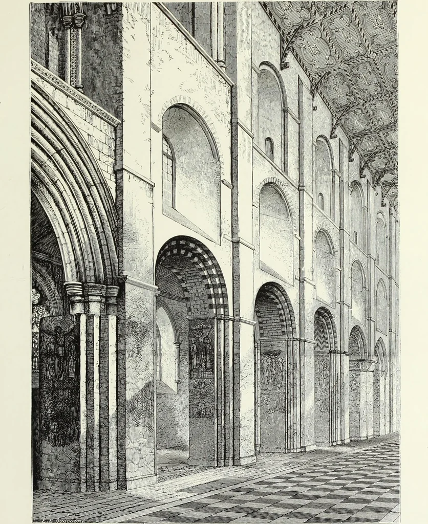An illustration from An essay on the history of English church architecture prior to the separation of England from the Roman obedience, 1881, leaf 153