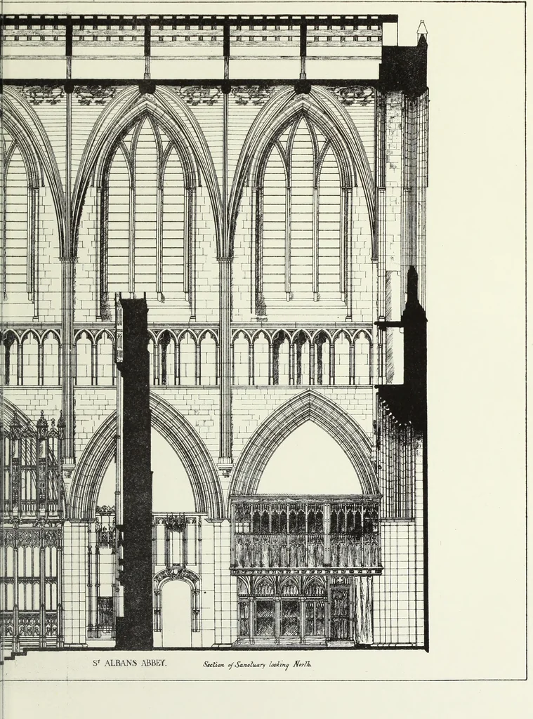 An illustration from An essay on the history of English church architecture prior to the separation of England from the Roman obedience, 1881, leaf 181