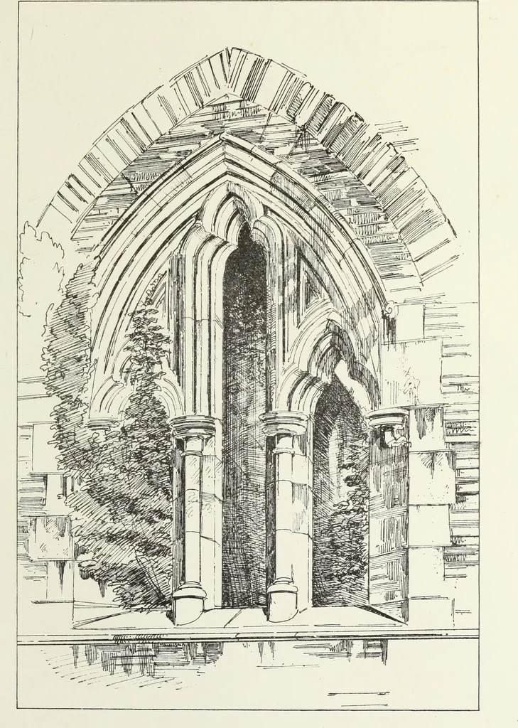 An illustration from An essay on the history of English church architecture prior to the separation of England from the Roman obedience, 1881, leaf 219