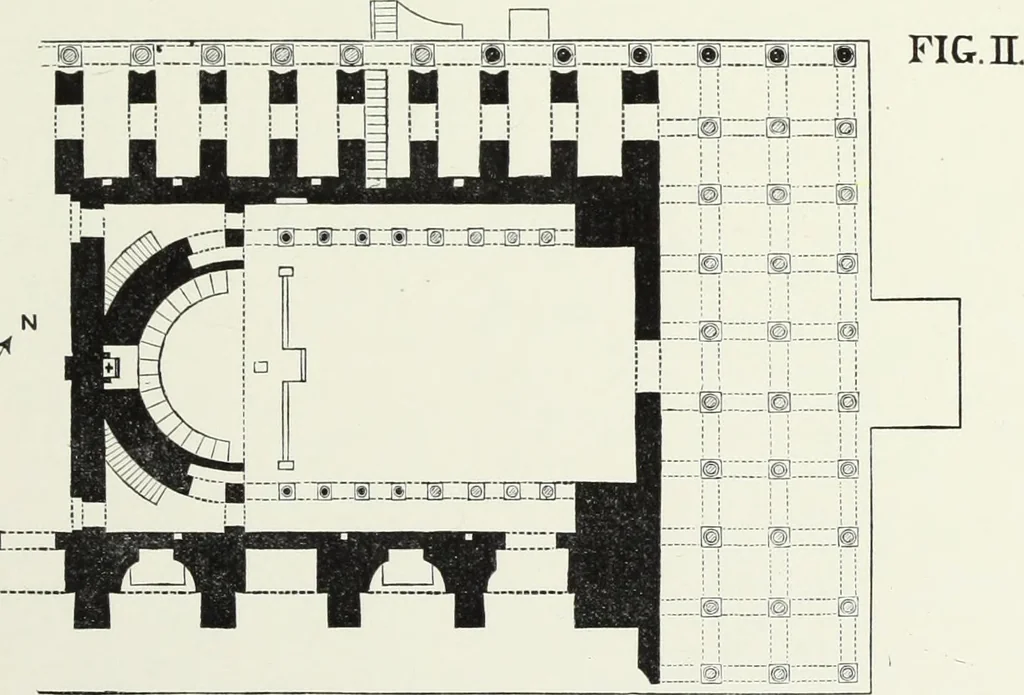 An illustration from An essay on the history of English church architecture prior to the separation of England from the Roman obedience, 1881, leaf 23