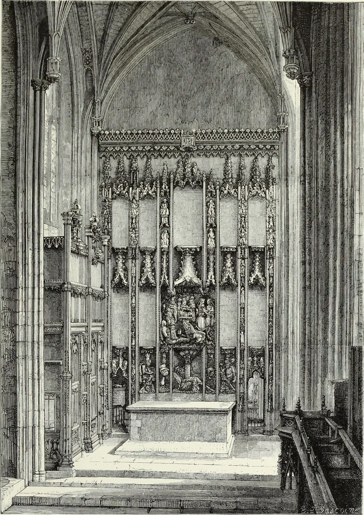 An illustration from An essay on the history of English church architecture prior to the separation of England from the Roman obedience, 1881, leaf 251