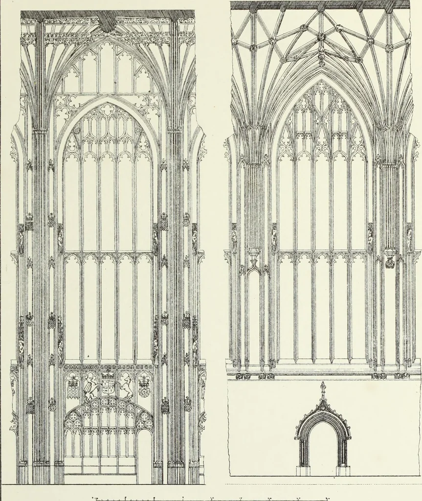 An illustration from An essay on the history of English church architecture prior to the separation of England from the Roman obedience, 1881, leaf 275