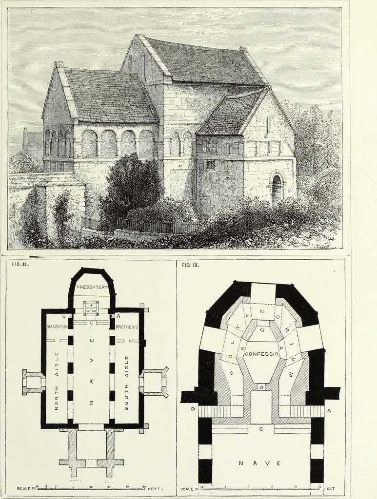 An illustration from An essay on the history of English church architecture prior to the separation of England from the Roman obedience, 1881, leaf 77
