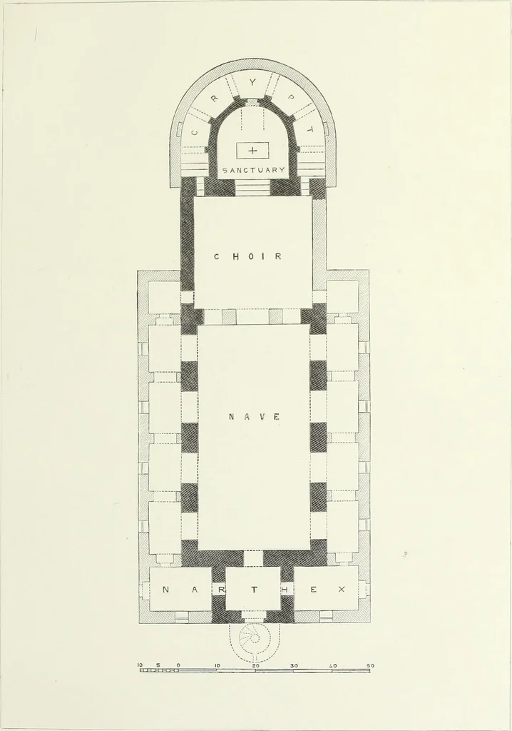 An illustration from An essay on the history of English church architecture prior to the separation of England from the Roman obedience, 1881, leaf 81