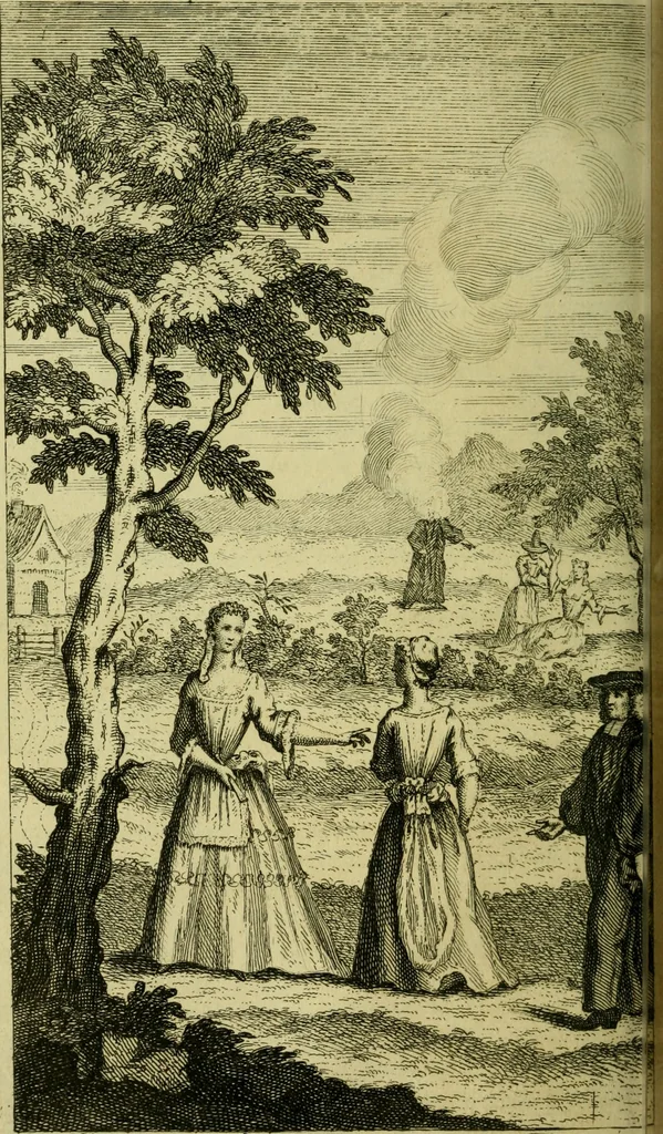 An illustration from An essay on the history and reality of apparitions. : Being an account of what they are, and what they are not; whence they come, and whence they come not. As also how we may distinguish between the apparitions of good and evil spirits and how we ought to behave to them. With a great variety of surprizing and diverting examples, never publish'd before, 1727, leaf 161