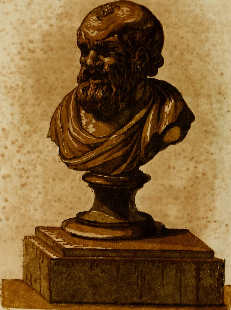 An illustration from An essay on the invention of engraving and printing in chiaro oscuro, as practised by Albert Durer, Hugo di Carpi, &c. and the application of it to the making paper hangings of taste, duration, and elegance, 1754, leaf 13