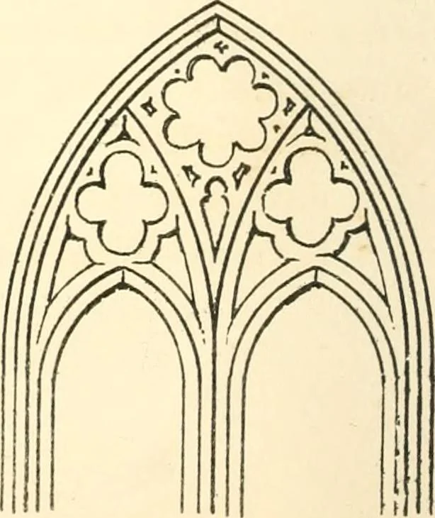 An illustration from An essay on the origin and development of window tracery in England; with nearly four hundred illustrations, 1851, leaf 101
