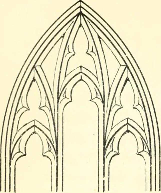 An illustration from An essay on the origin and development of window tracery in England; with nearly four hundred illustrations, 1851, leaf 107