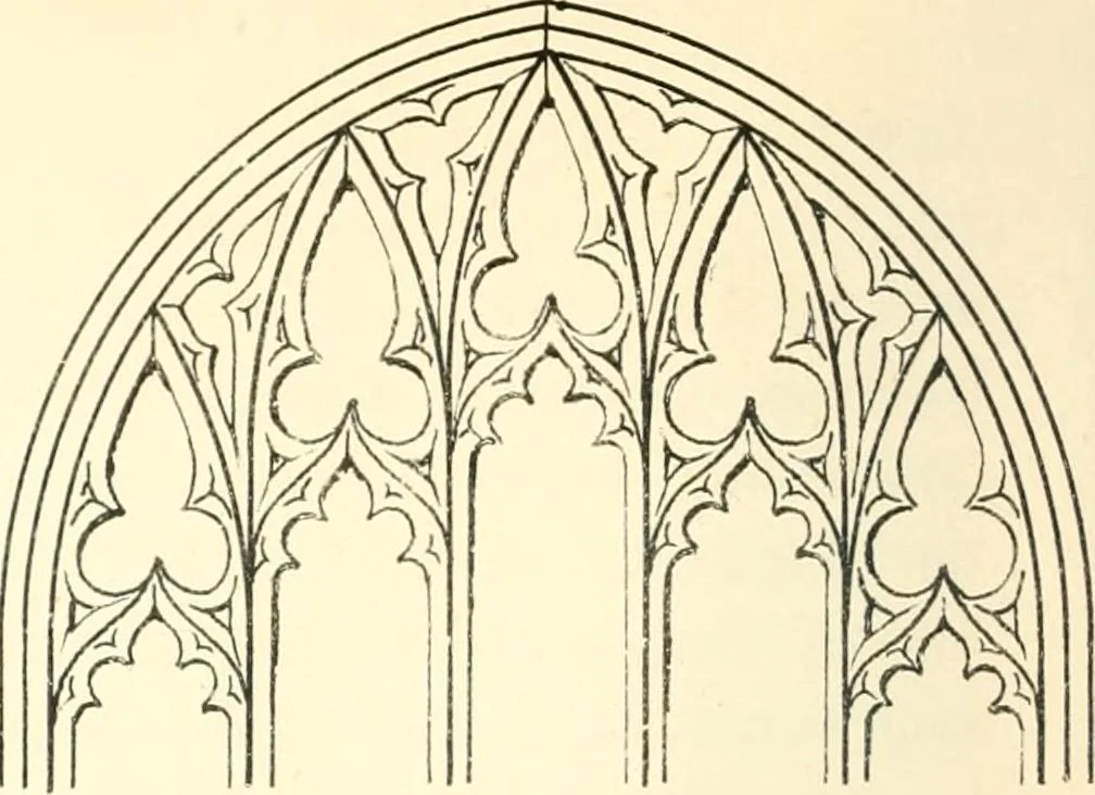 An illustration from An essay on the origin and development of window tracery in England; with nearly four hundred illustrations, 1851, leaf 107
