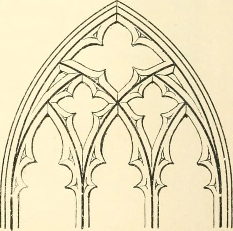 An illustration from An essay on the origin and development of window tracery in England; with nearly four hundred illustrations, 1851, leaf 107