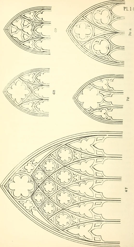 An illustration from An essay on the origin and development of window tracery in England; with nearly four hundred illustrations, 1851, leaf 113