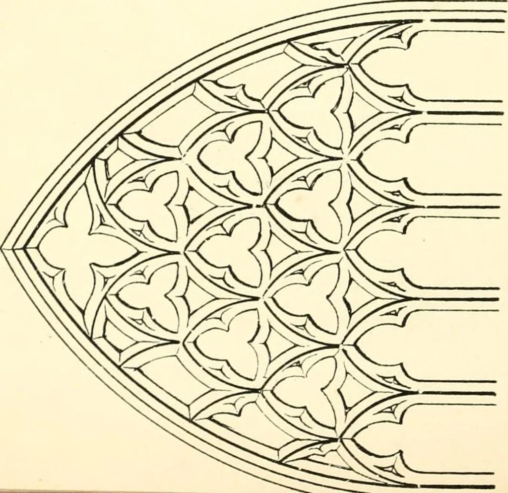 An illustration from An essay on the origin and development of window tracery in England; with nearly four hundred illustrations, 1851, leaf 123