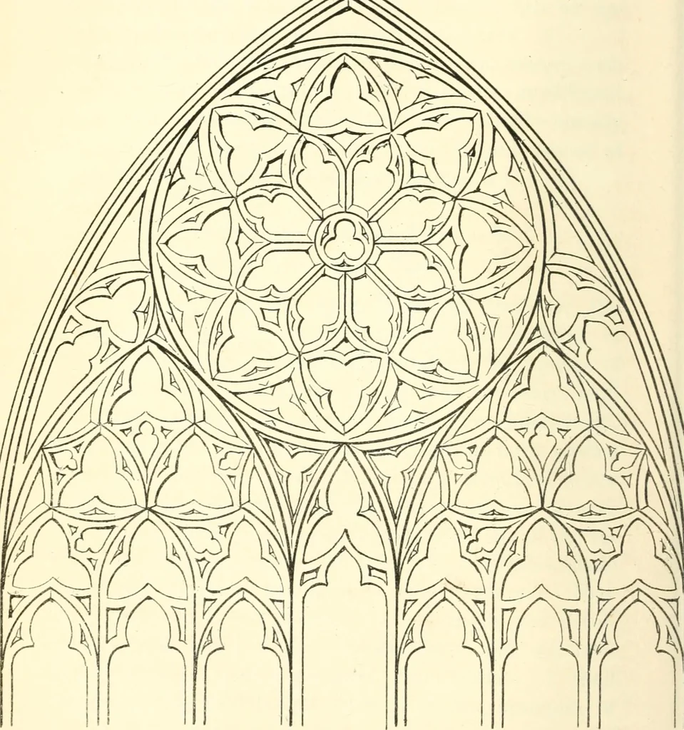 An illustration from An essay on the origin and development of window tracery in England; with nearly four hundred illustrations, 1851, leaf 127