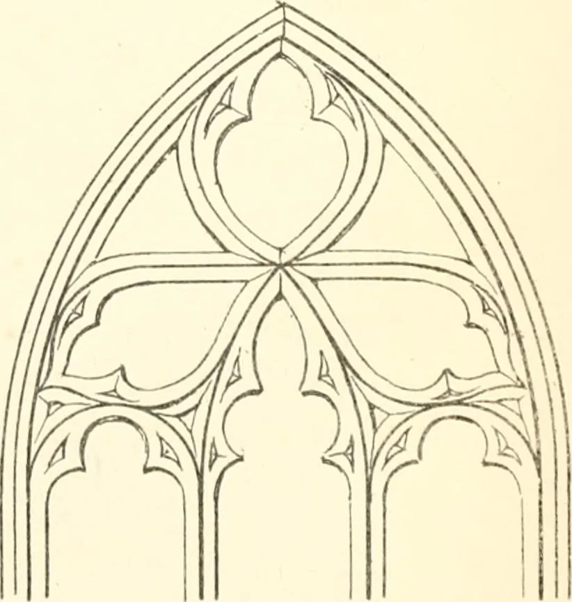 An illustration from An essay on the origin and development of window tracery in England; with nearly four hundred illustrations, 1851, leaf 130