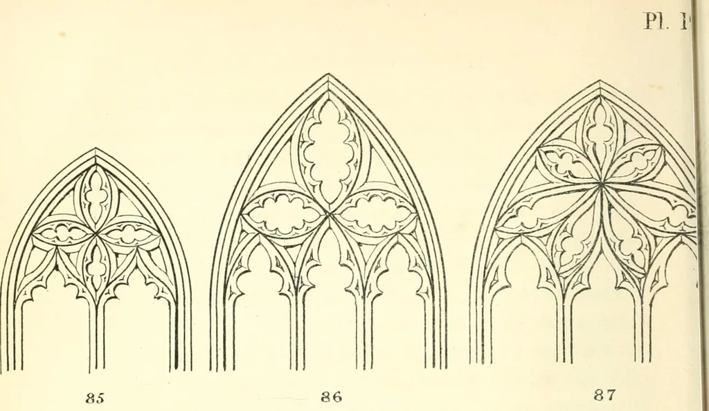 An illustration from An essay on the origin and development of window tracery in England; with nearly four hundred illustrations, 1851, leaf 135