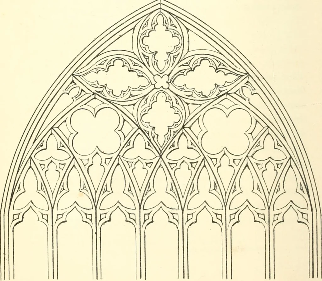 An illustration from An essay on the origin and development of window tracery in England; with nearly four hundred illustrations, 1851, leaf 135