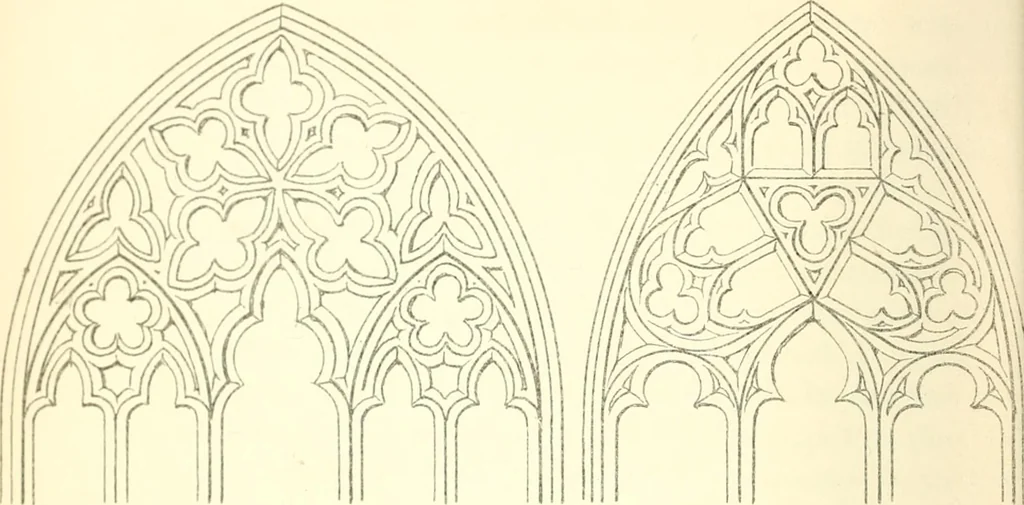An illustration from An essay on the origin and development of window tracery in England; with nearly four hundred illustrations, 1851, leaf 141