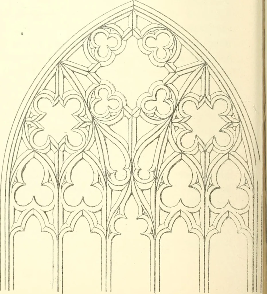 An illustration from An essay on the origin and development of window tracery in England; with nearly four hundred illustrations, 1851, leaf 141