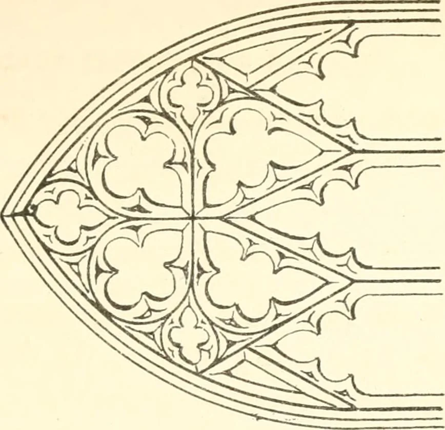 An illustration from An essay on the origin and development of window tracery in England; with nearly four hundred illustrations, 1851, leaf 144