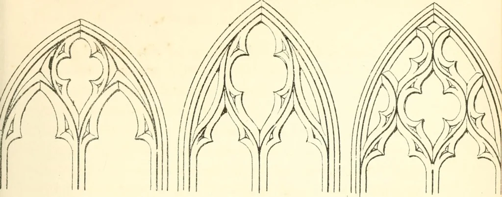 An illustration from An essay on the origin and development of window tracery in England; with nearly four hundred illustrations, 1851, leaf 158