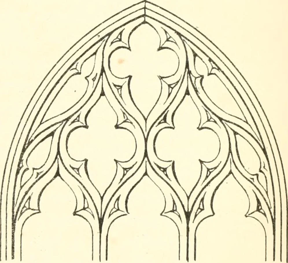 An illustration from An essay on the origin and development of window tracery in England; with nearly four hundred illustrations, 1851, leaf 158