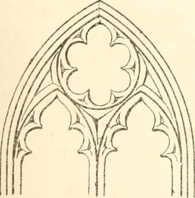 An illustration from An essay on the origin and development of window tracery in England; with nearly four hundred illustrations, 1851, leaf 158