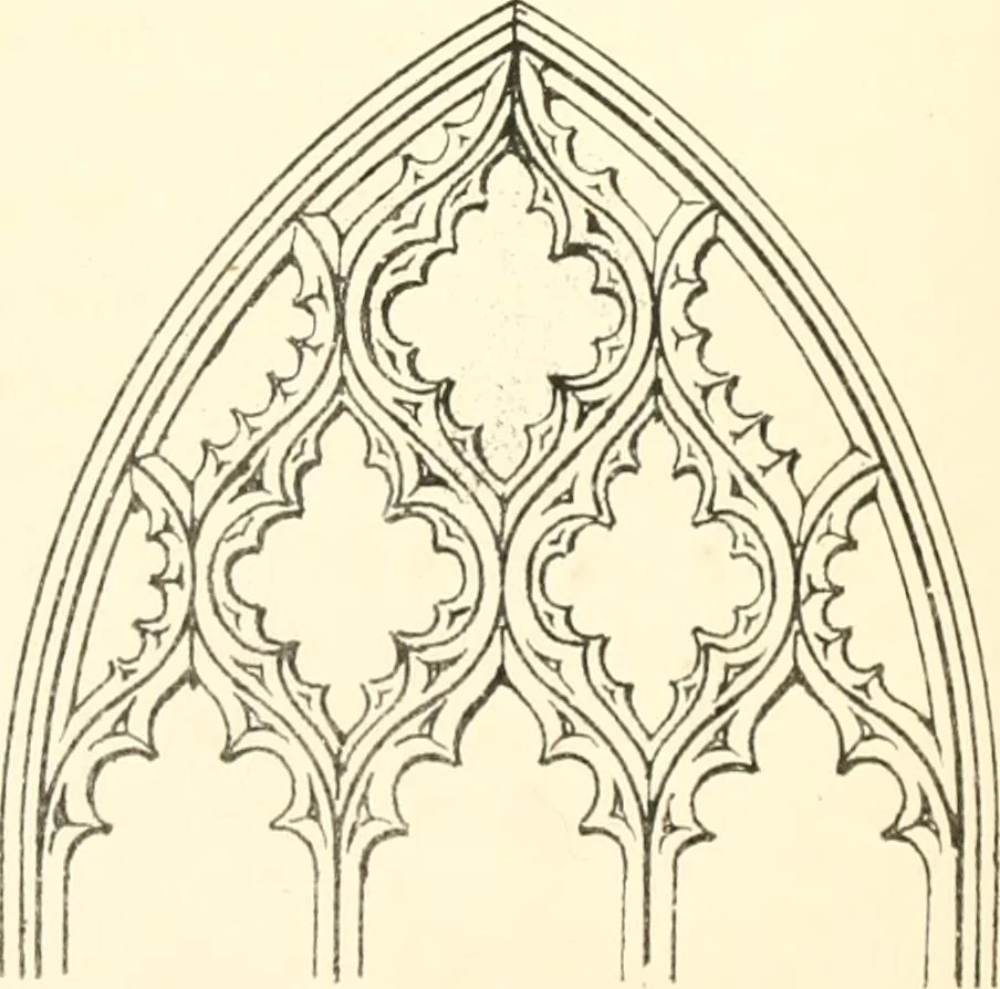 An illustration from An essay on the origin and development of window tracery in England; with nearly four hundred illustrations, 1851, leaf 158