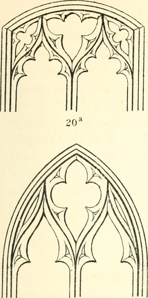 An illustration from An essay on the origin and development of window tracery in England; with nearly four hundred illustrations, 1851, leaf 168