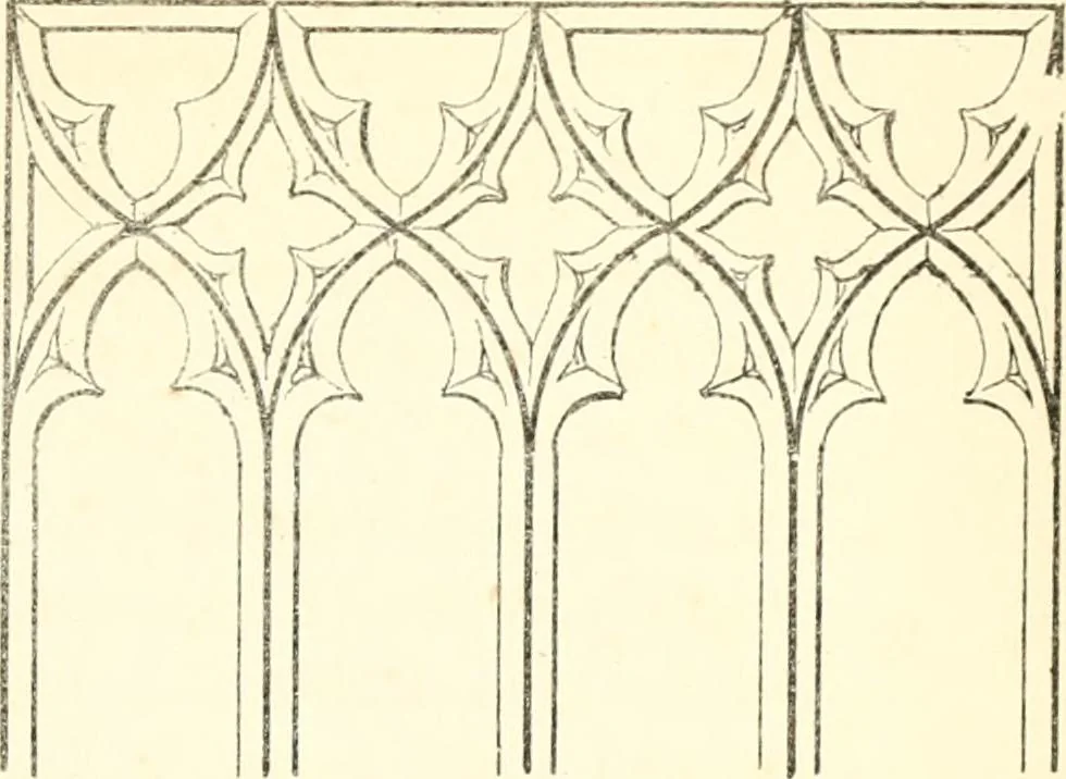 An illustration from An essay on the origin and development of window tracery in England; with nearly four hundred illustrations, 1851, leaf 174