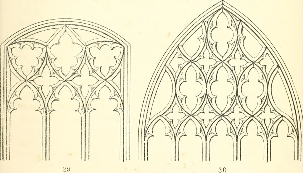 An illustration from An essay on the origin and development of window tracery in England; with nearly four hundred illustrations, 1851, leaf 174