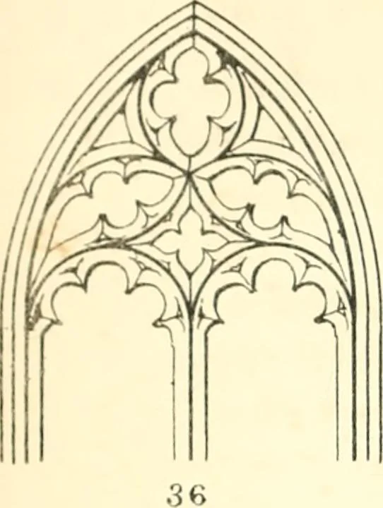 An illustration from An essay on the origin and development of window tracery in England; with nearly four hundred illustrations, 1851, leaf 183