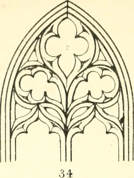 An illustration from An essay on the origin and development of window tracery in England; with nearly four hundred illustrations, 1851, leaf 183