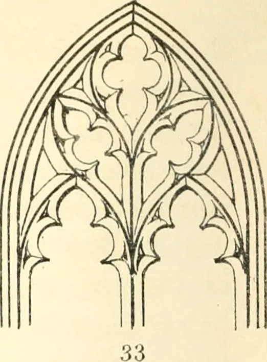 An illustration from An essay on the origin and development of window tracery in England; with nearly four hundred illustrations, 1851, leaf 183