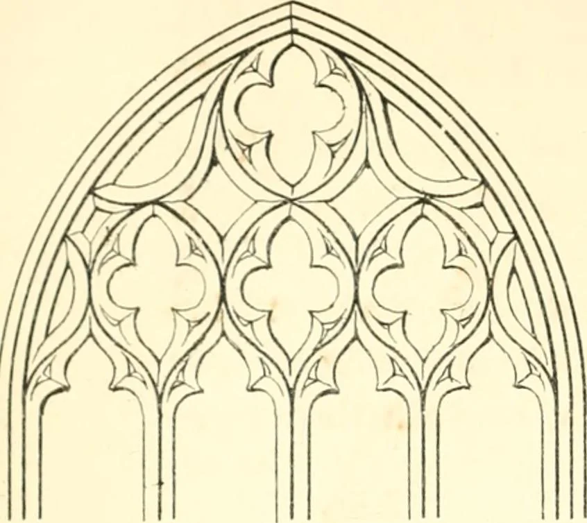 An illustration from An essay on the origin and development of window tracery in England; with nearly four hundred illustrations, 1851, leaf 189