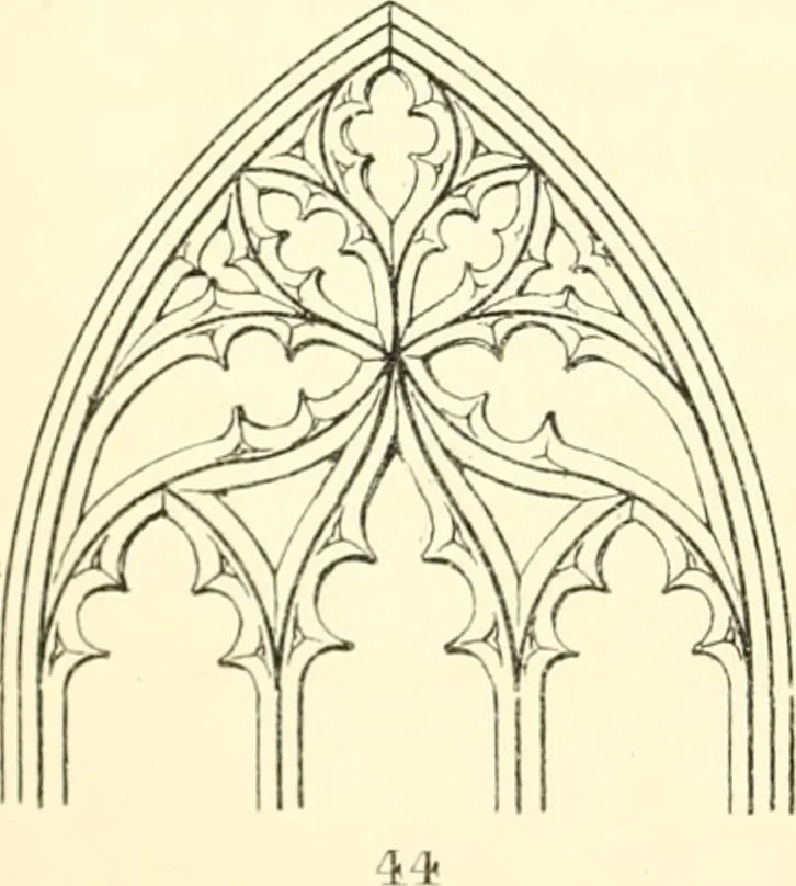 An illustration from An essay on the origin and development of window tracery in England; with nearly four hundred illustrations, 1851, leaf 189