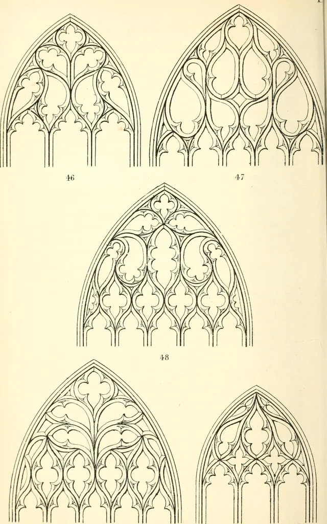 An illustration from An essay on the origin and development of window tracery in England; with nearly four hundred illustrations, 1851, leaf 193