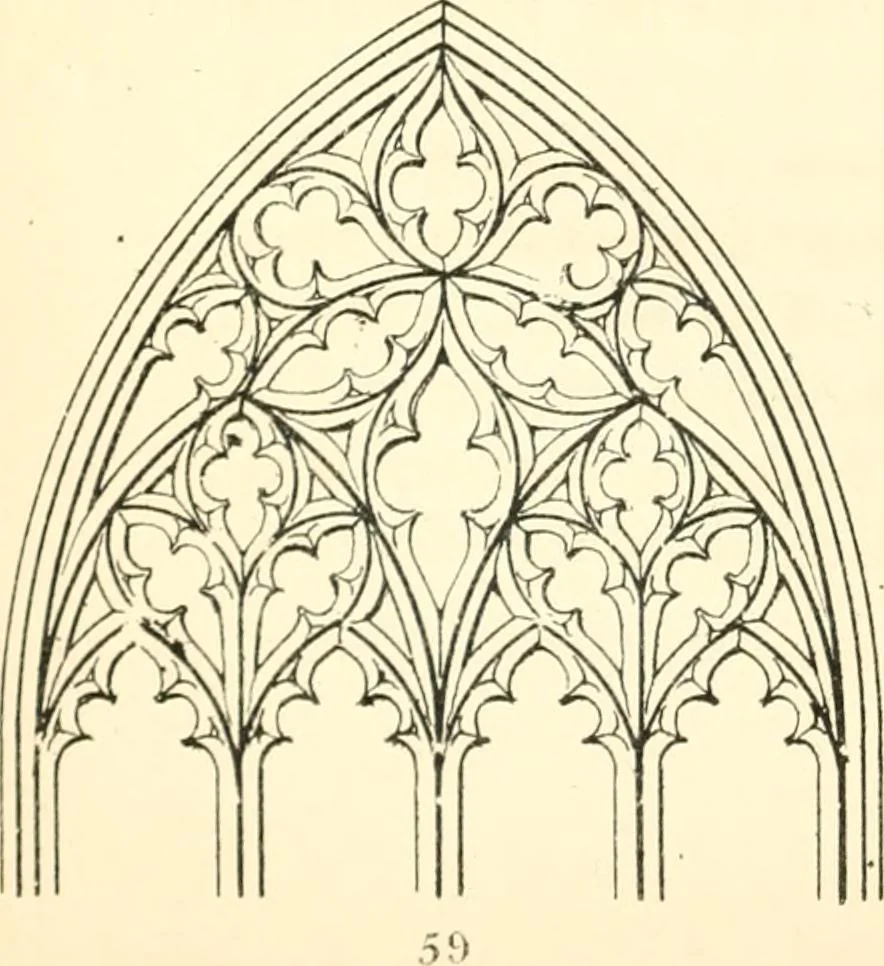 An illustration from An essay on the origin and development of window tracery in England; with nearly four hundred illustrations, 1851, leaf 205