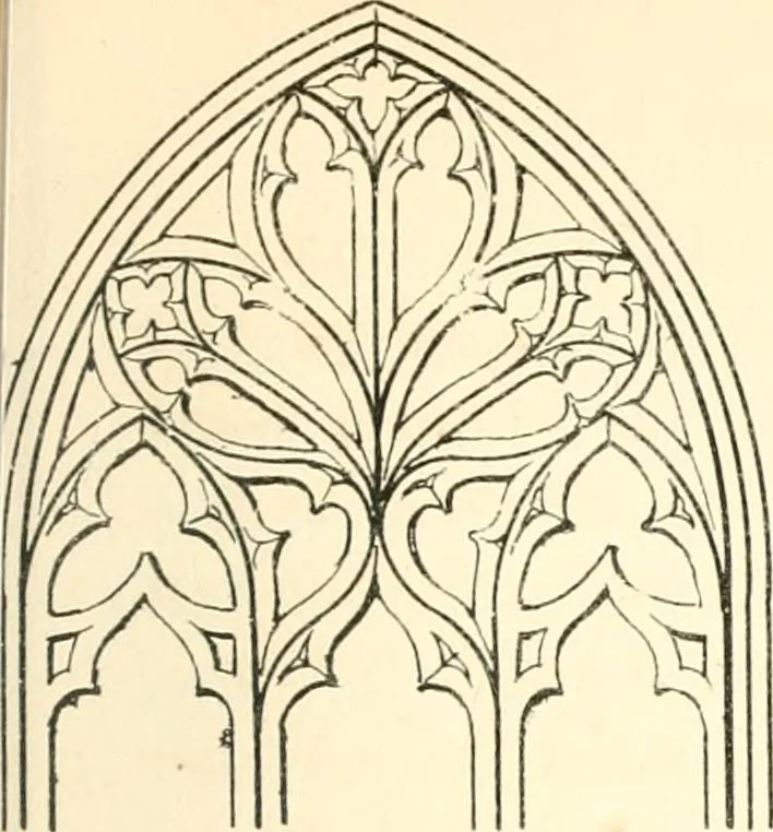 An illustration from An essay on the origin and development of window tracery in England; with nearly four hundred illustrations, 1851, leaf 208