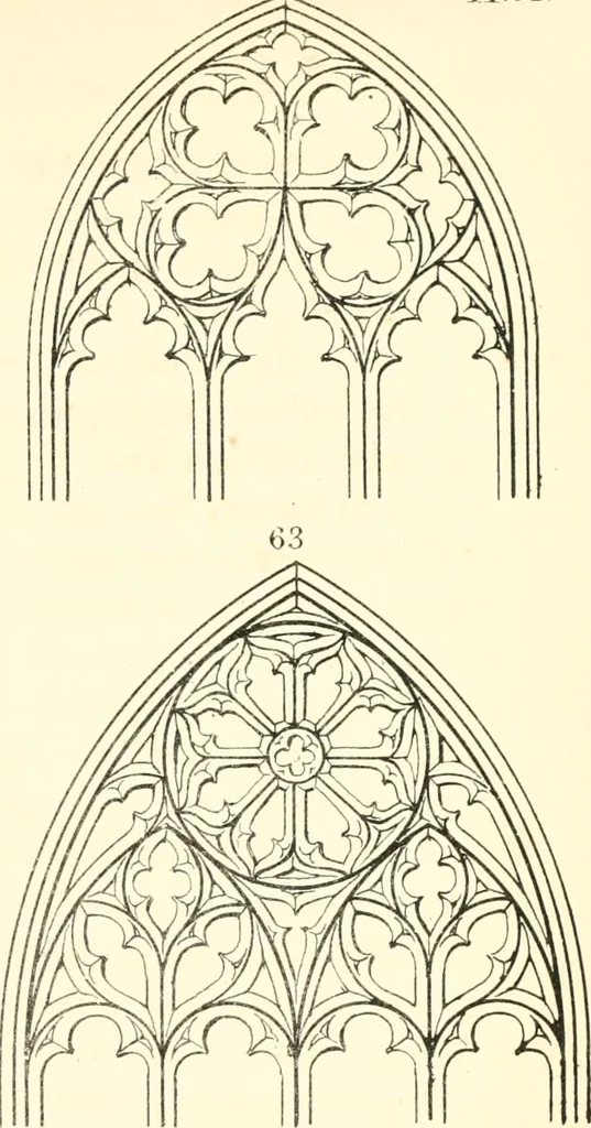 An illustration from An essay on the origin and development of window tracery in England; with nearly four hundred illustrations, 1851, leaf 208