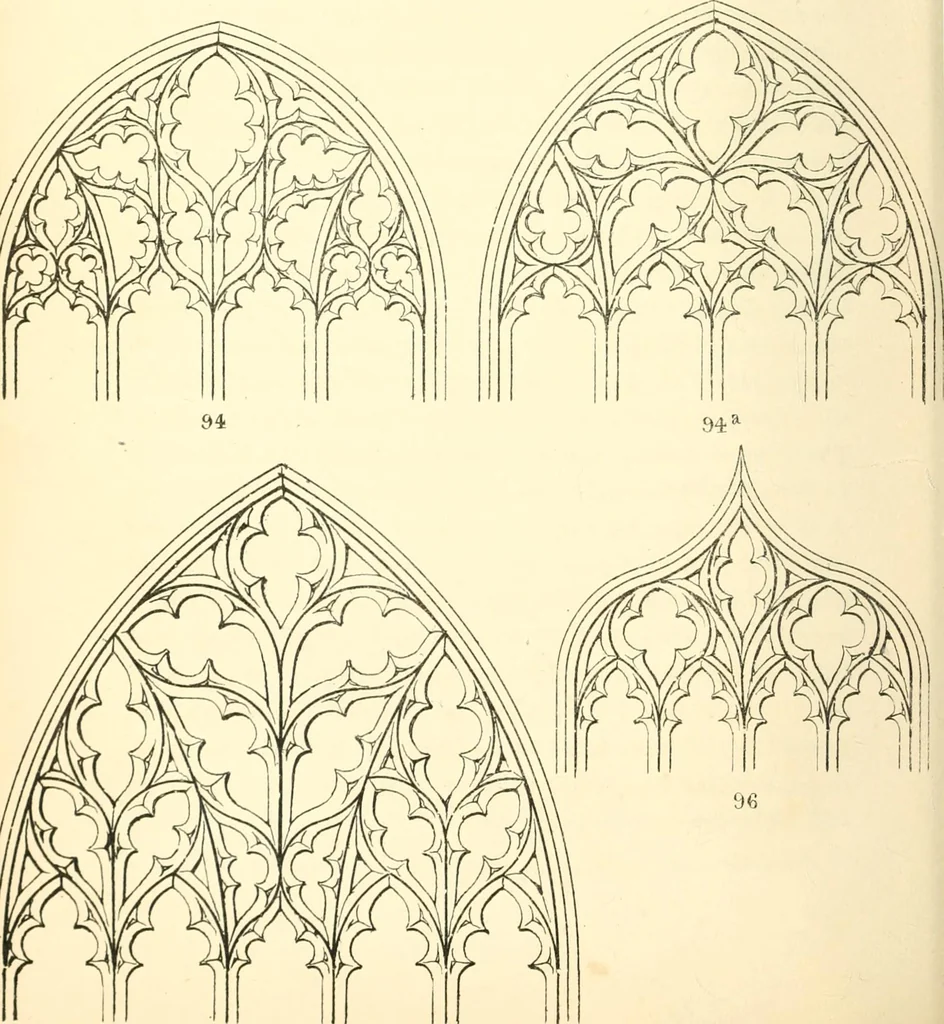 An illustration from An essay on the origin and development of window tracery in England; with nearly four hundred illustrations, 1851, leaf 237