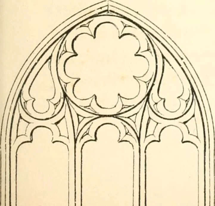 An illustration from An essay on the origin and development of window tracery in England; with nearly four hundred illustrations, 1851, leaf 244