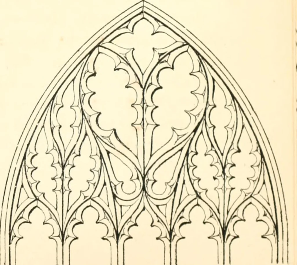 An illustration from An essay on the origin and development of window tracery in England; with nearly four hundred illustrations, 1851, leaf 244
