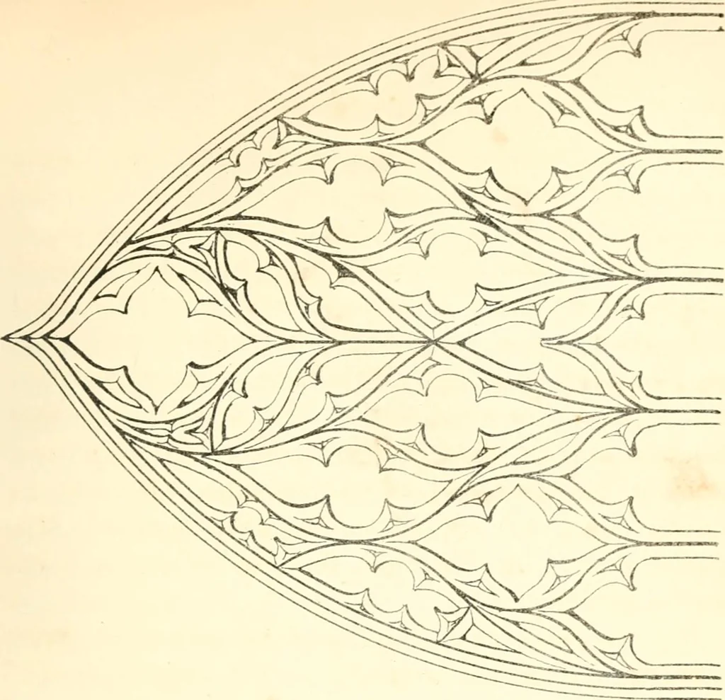 An illustration from An essay on the origin and development of window tracery in England; with nearly four hundred illustrations, 1851, leaf 250