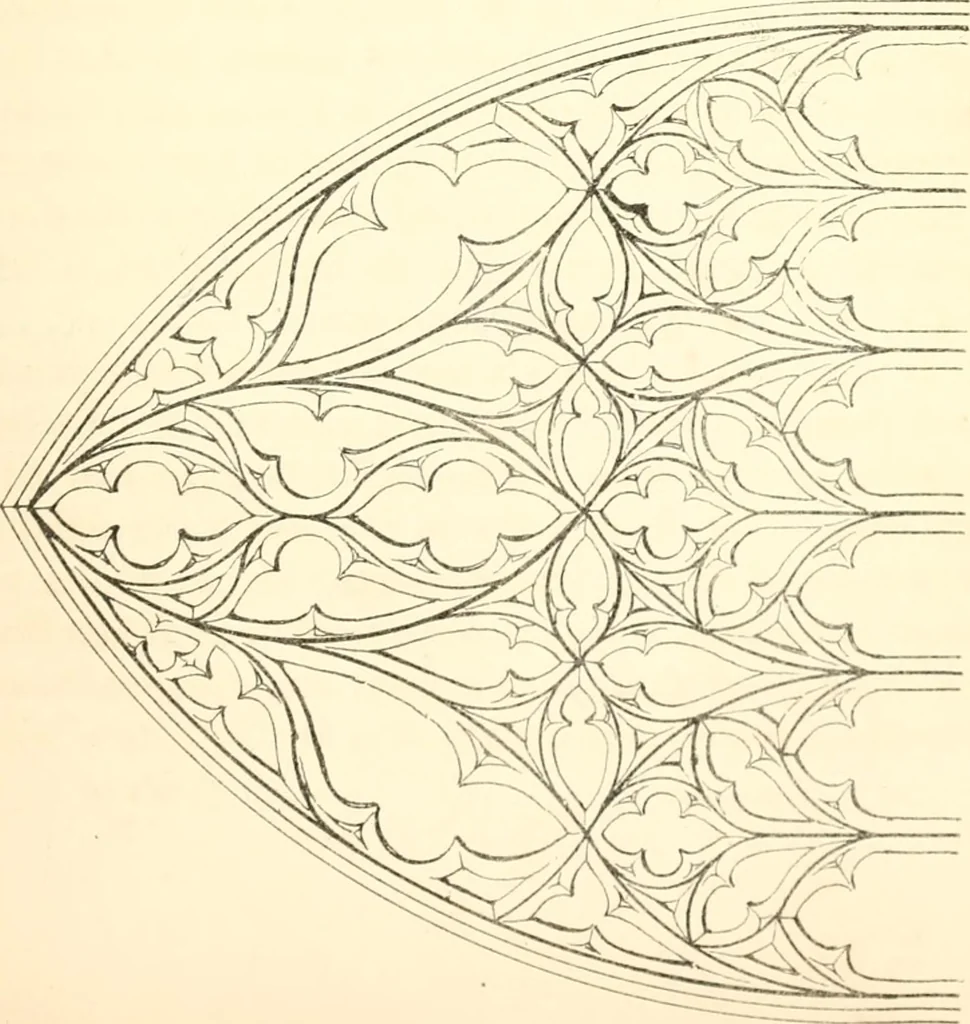 An illustration from An essay on the origin and development of window tracery in England; with nearly four hundred illustrations, 1851, leaf 250