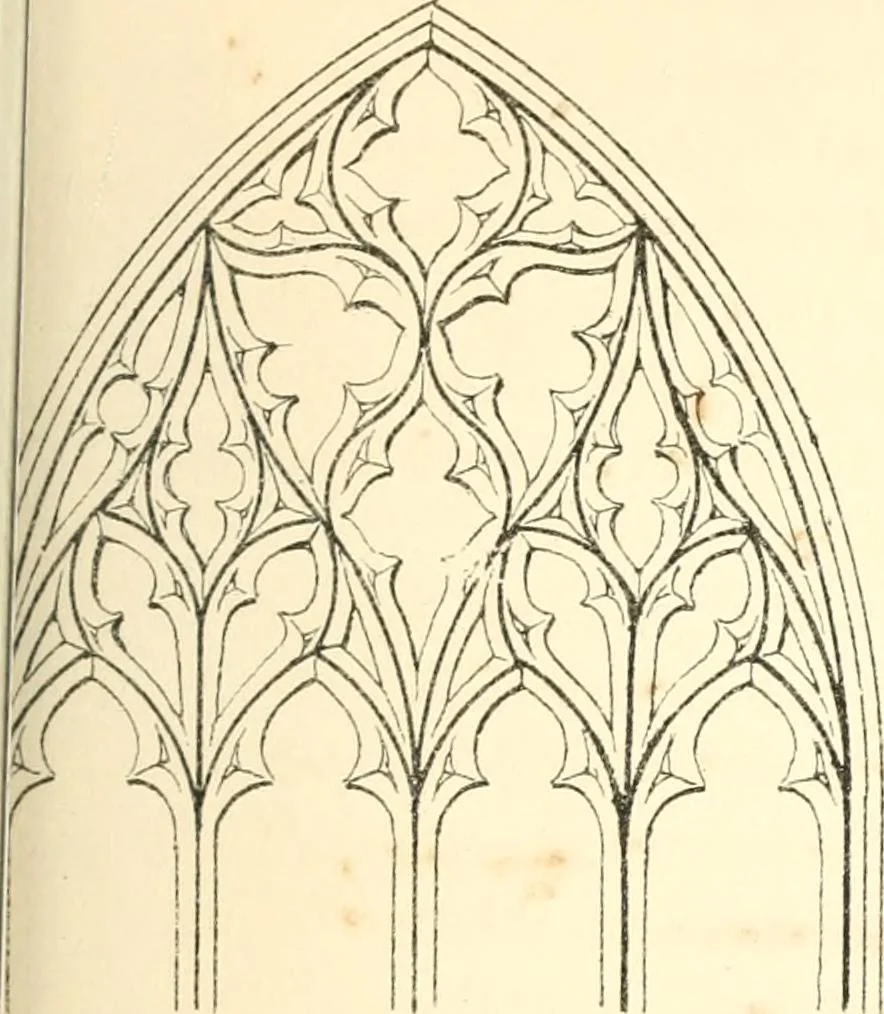 An illustration from An essay on the origin and development of window tracery in England; with nearly four hundred illustrations, 1851, leaf 256